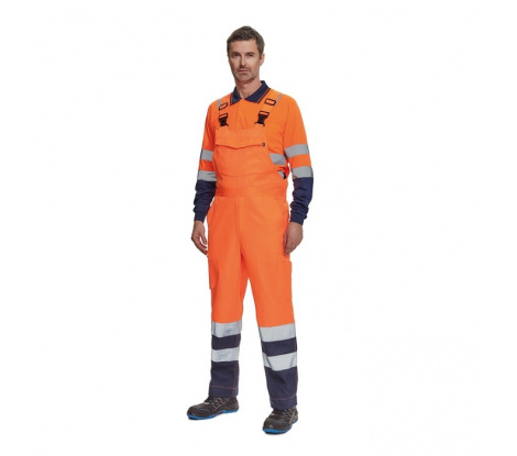 Reflexné nohavice na traky LORCA HV oranžové/navy, veľ. 48