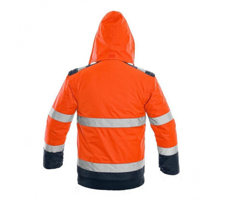 Reflexná bunda CXS LUTON 2v1 oranžovo-modrá veľ. XL