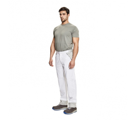Pánske nohavice MONTROSE bielo-sivé, veľ. 58