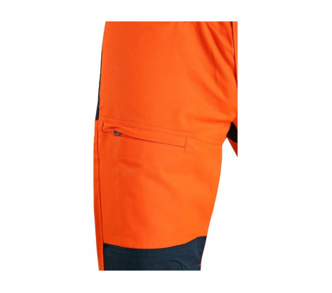Nohavice do pása CXS HALIFAX oranžovo-modré, veľ. 58