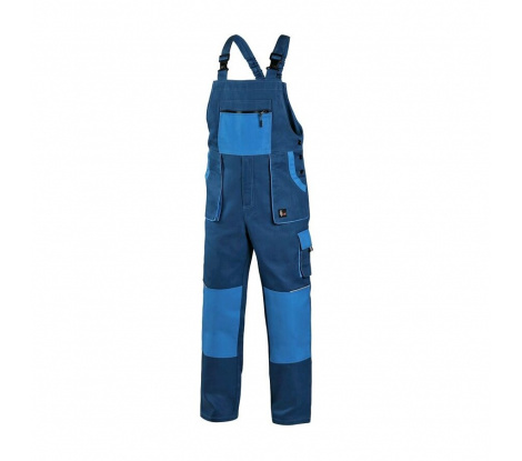 Pánske nohavice na traky CXS LUXY ROBIN modré, veľ. 52