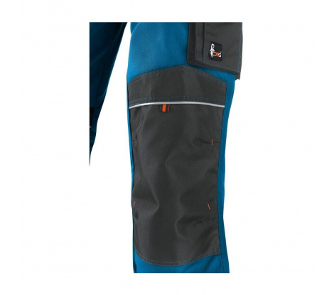Pánske nohavice na traky CXS SIRIUS TRISTAN, modro-sivé veľ. 46