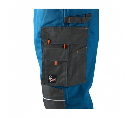 Pánske nohavice na traky CXS SIRIUS TRISTAN, modro-sivé veľ. 50