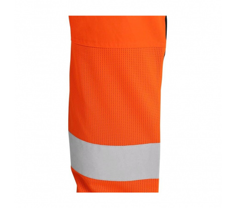 Nohavice s náprsenkou CXS HALIFAX oranžovo-modré veľ. 62