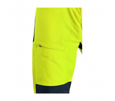 Nohavice s náprsenkou CXS HALIFAX žlto-modré veľ. 54