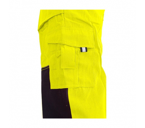 Nohavice s náprsenkou CXS NORWICH žlto-modré, veľ. 64