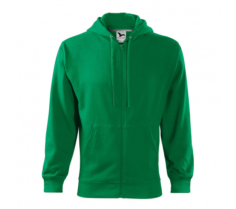 Mikina pánska MALFINI® Trendy Zipper 410 trávová zelená veľ. 3XL