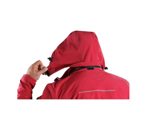 Pánska softshellová bunda CXS STRETCH červená veľ. L