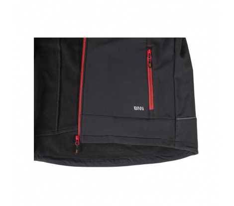 Pánska softshellová bunda RUFUS Jacket black/red veľ. XL