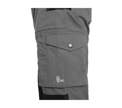 Pánske elastické nohavice CXS STRETCH, šedé, veľ. 46