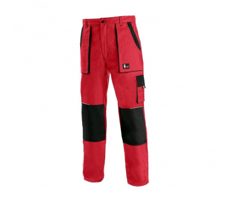 Pánske nohavice CXS LUXY JOSEF, červeno-čierne, veľ. 66