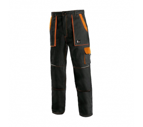 Pánske nohavice CXS LUXY JOSEF, čierno-oranžové, veľ. 68
