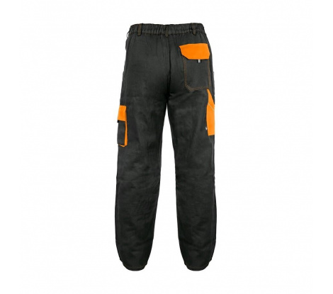 Pánske nohavice CXS LUXY JOSEF, čierno-oranžové, veľ. 62