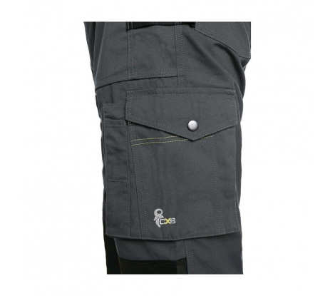 Pánske elastické nohavice CXS STRETCH, tmavo sivé, veľ. 46