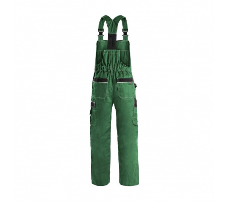 Pánske nohavice na traky CXS ORION KRYŠTOF, zeleno-čierne, veľ. 56
