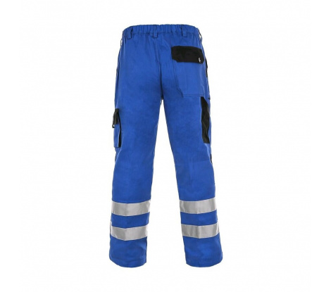 Pánske reflexné nohavice CXS LUXY BRIGHT, modro-čierne, veľ. 48