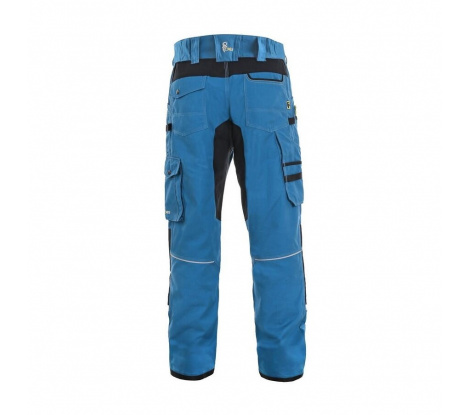 Pánske skrátené elastické nohavice  CXS STRETCH, bledo modré, veľ. 64