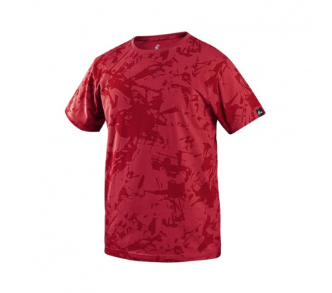 Pánske tričko s krátkym rukávom CXS Merlin červené, veľ. M