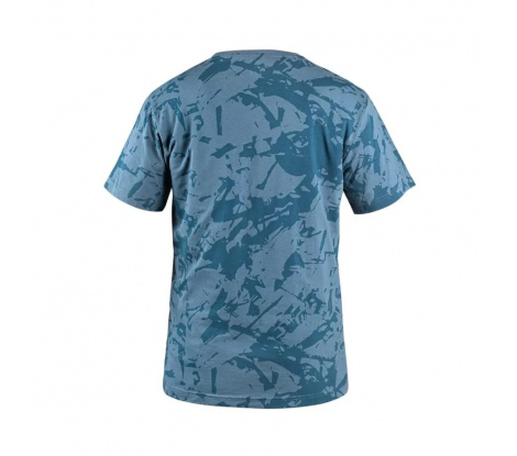 Pánske tričko s krátkym rukávom CXS Merlin modré, veľ. 2XL