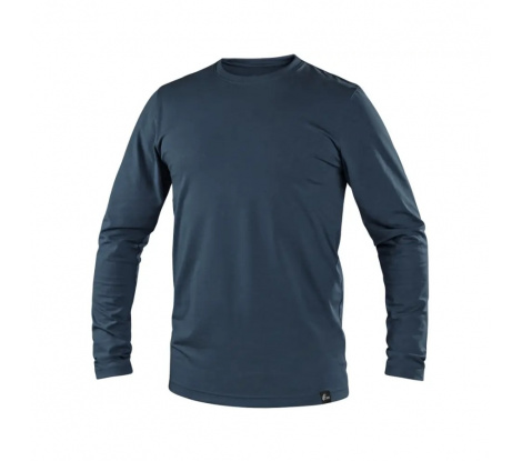 Pánske tričko s dlhým rukávom CXS SIMON tmavo modré, veľ. M