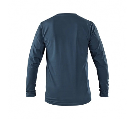 Pánske tričko s dlhým rukávom CXS SIMON tmavo modré, veľ. 3XL