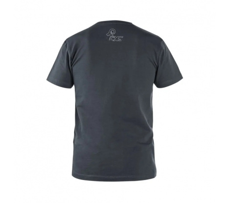 Pánske tričko s potlačou Cxs WILDER tmavo sivé, veľ. XL