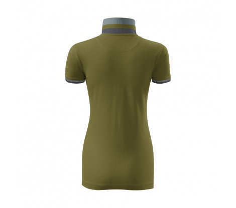 Polokošeľa dámska MALFINI Premium® Collar Up 257 avokádová zelená veľ. XL