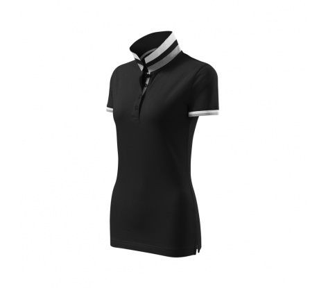 Polokošeľa dámska MALFINI Premium® Collar Up 257 čierna veľ. S