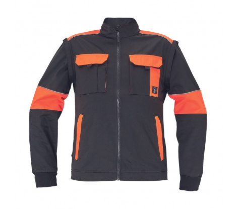 Pracovná bunda MAX VIVO čierno-oranžová veľ. 64