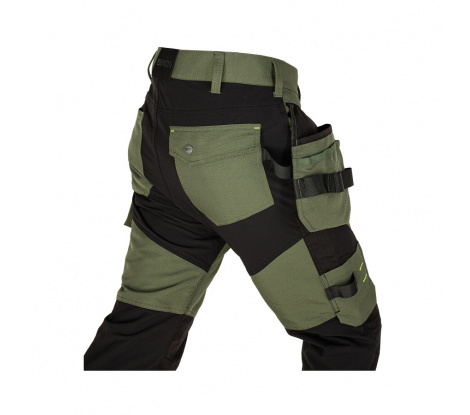 Pánske pracovné nohavice Bennon EREBOS Trousers zelené/čierne veľ. 56