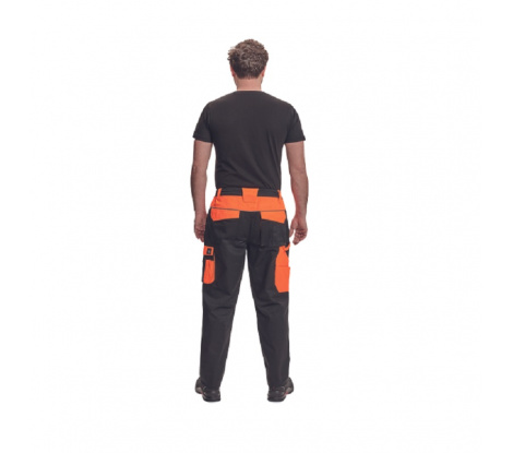 Pracovné nohavice MAX VIVO čierno-oranžové veľ. 66