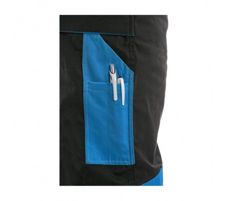 Nohavice na traky CXS SIRIUS BRIGHTON, čierno-modré veľ. 52