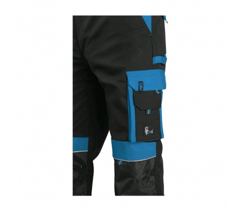 Nohavice na traky CXS SIRIUS BRIGHTON, čierno-modré veľ. 56