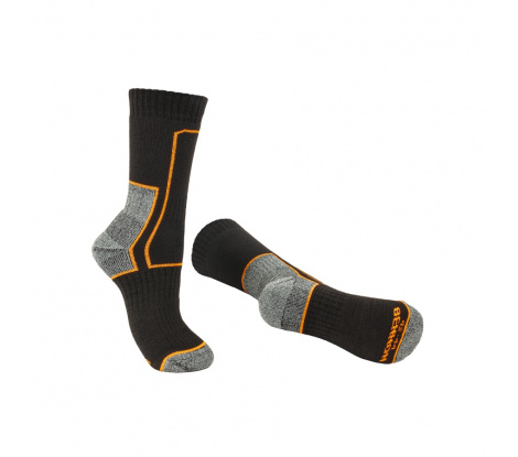 Pracovné ponožky TREK SOCK black/orange veľ. 45-47