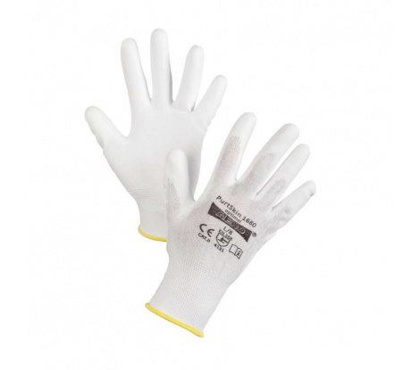 Biele pogumované pracovné rukavice AERO PurtSkin 1680 optimal veľ. XL/9
