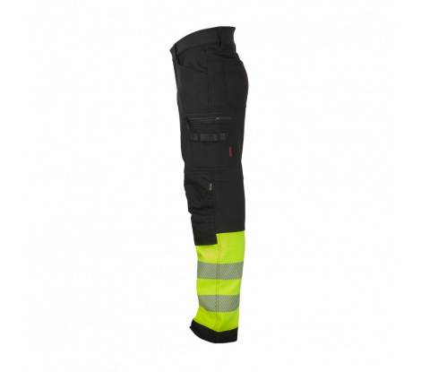 Reflexné pracovné nohavice BNN REFLECTOS Trousers black/yellow veľ. 62