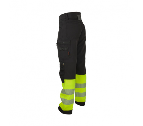 Reflexné pracovné nohavice BNN REFLECTOS Trousers black/yellow veľ. 58