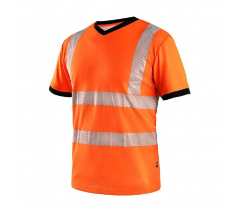 Reflexné tričko CXS RIPON oranžovo-čierne veľ. 3XL