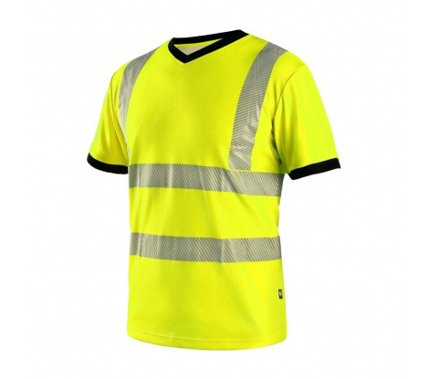 Reflexné tričko CXS RIPON žlto-čierne veľ. L