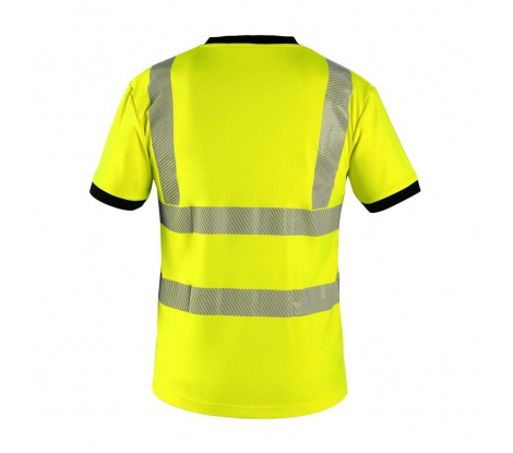 Reflexné tričko CXS RIPON žlto-čierne veľ. L