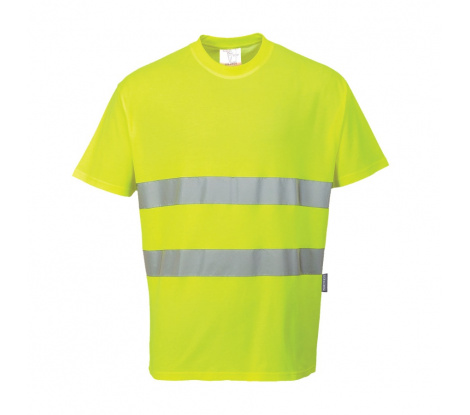 Reflexné tričko s krátkym rukávom Portwest S172 žlté veľ. 2XL
