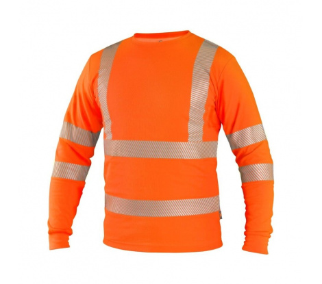 Reflexné tričko s dlhým rukávom Cxs OLDHAM oranžové veľ. L