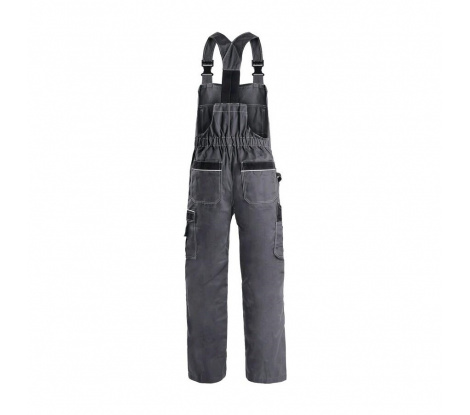 Skrátené zateplené nohavice na traky CXS ORION KRYŠTOF sivo-čierne veľ. 60-62