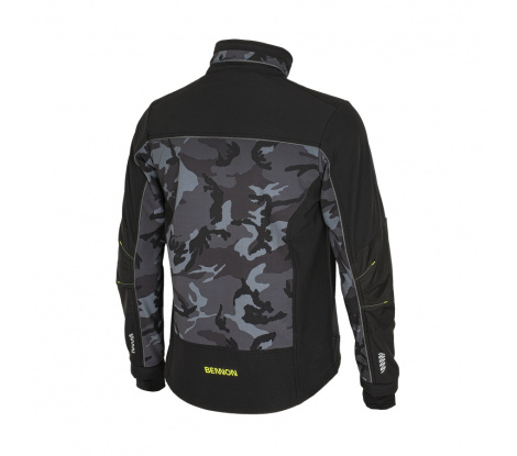 Softshellová bunda CAMOS Jacket black/grey veľ. L (52-54)