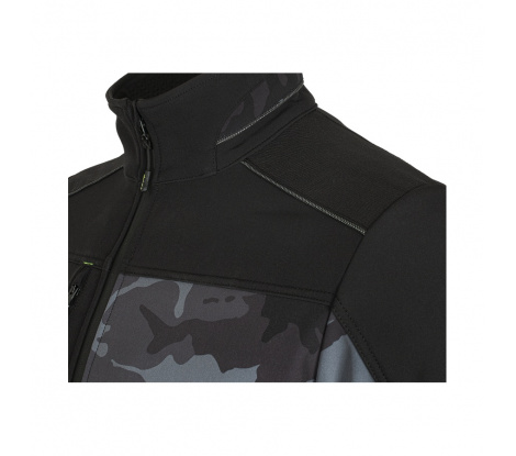 Softshellová bunda CAMOS Jacket black/grey veľ. XL (56-58)