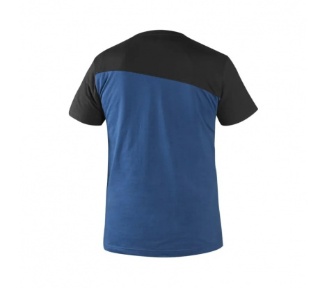 Pánske tričko s krátkym rukávom CXS OLSEN modro-čierne, veľ. L