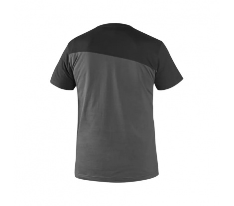 Pánske tričko s krátkym rukávom CXS OLSEN tmavo sivé-čierne, veľ. 5XL