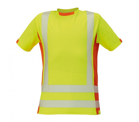 Reflexné tričko LATTON žlto-oranžové veľ. L