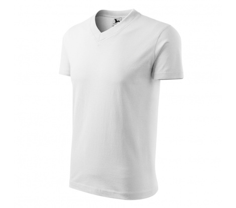 Tričko unisex MALFINI® V-neck 102 biela veľ. M