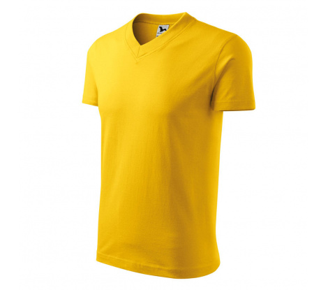 Tričko unisex MALFINI® V-neck 102 žltá veľ. 3XL